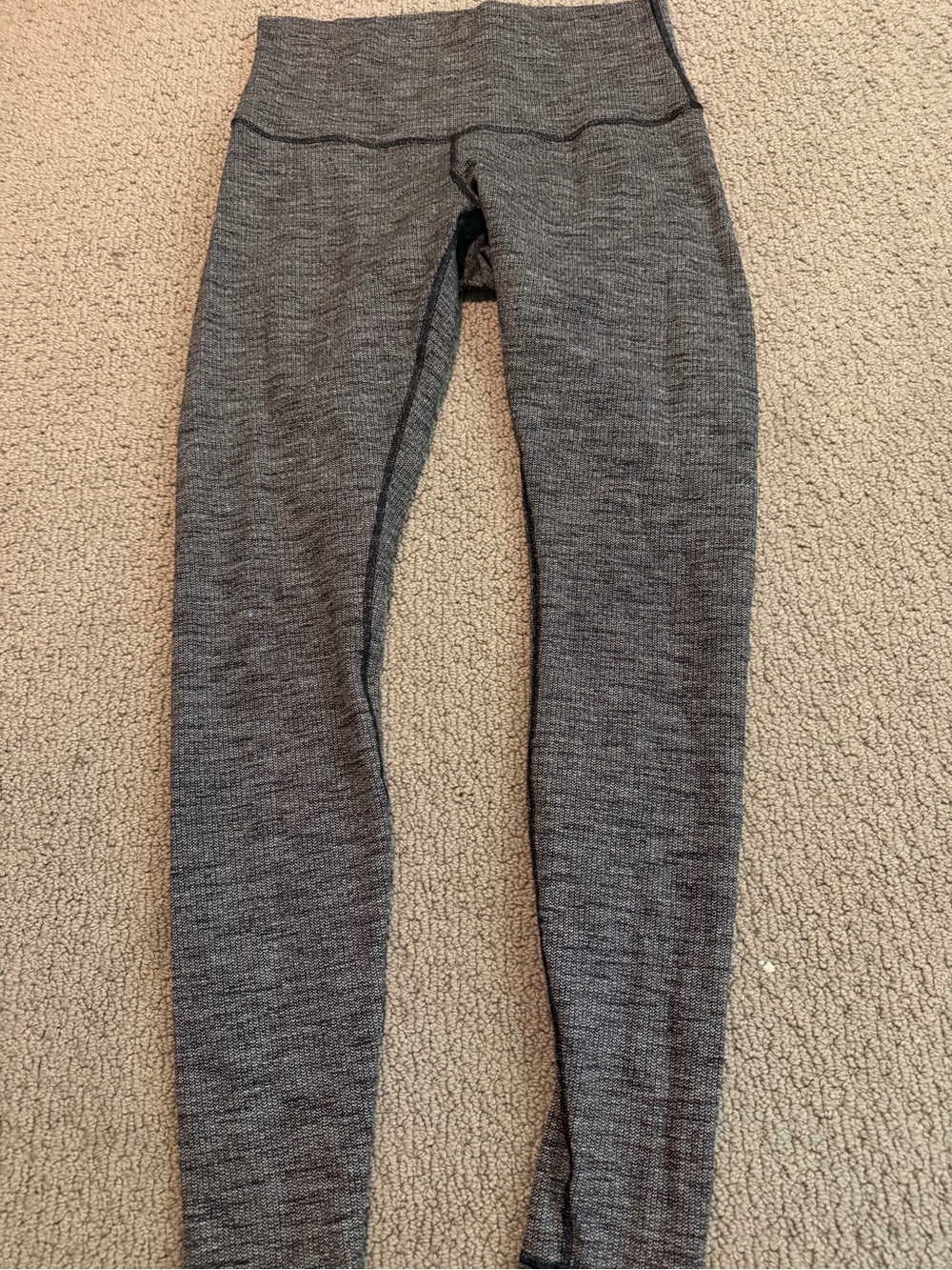 lululemon athletica Heathered Gray High-Waist Leggings